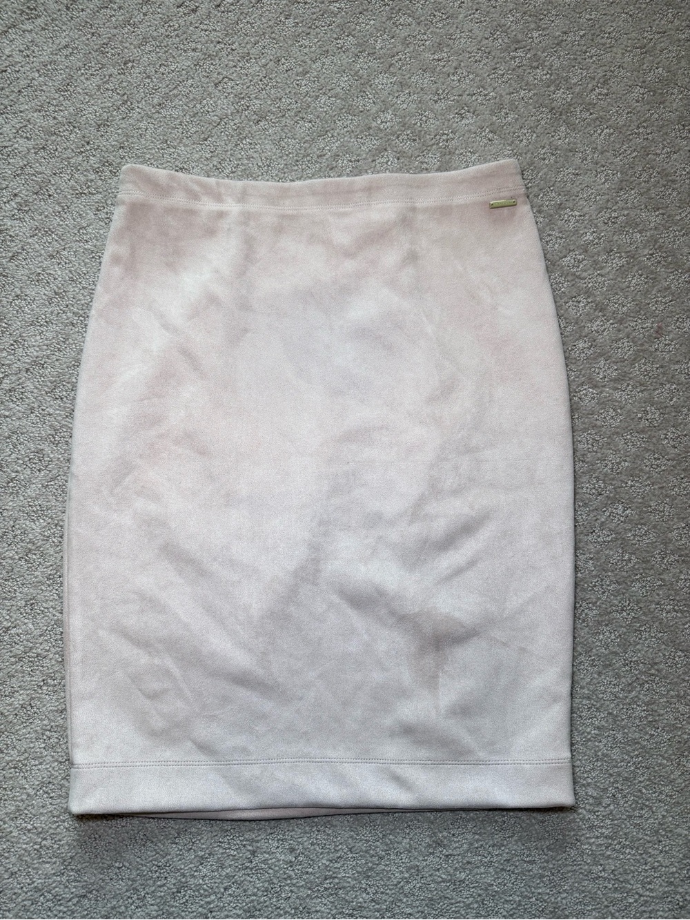 Tahari Faux Leather Light Pink Pencil Skirt Size Medium NWT